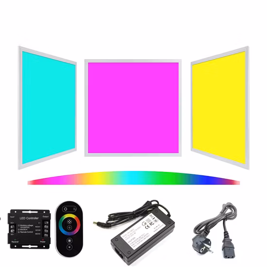 Costom RGB LED Suspended Ceiling Light Panel 60X60 Color Changing LED Panel Light