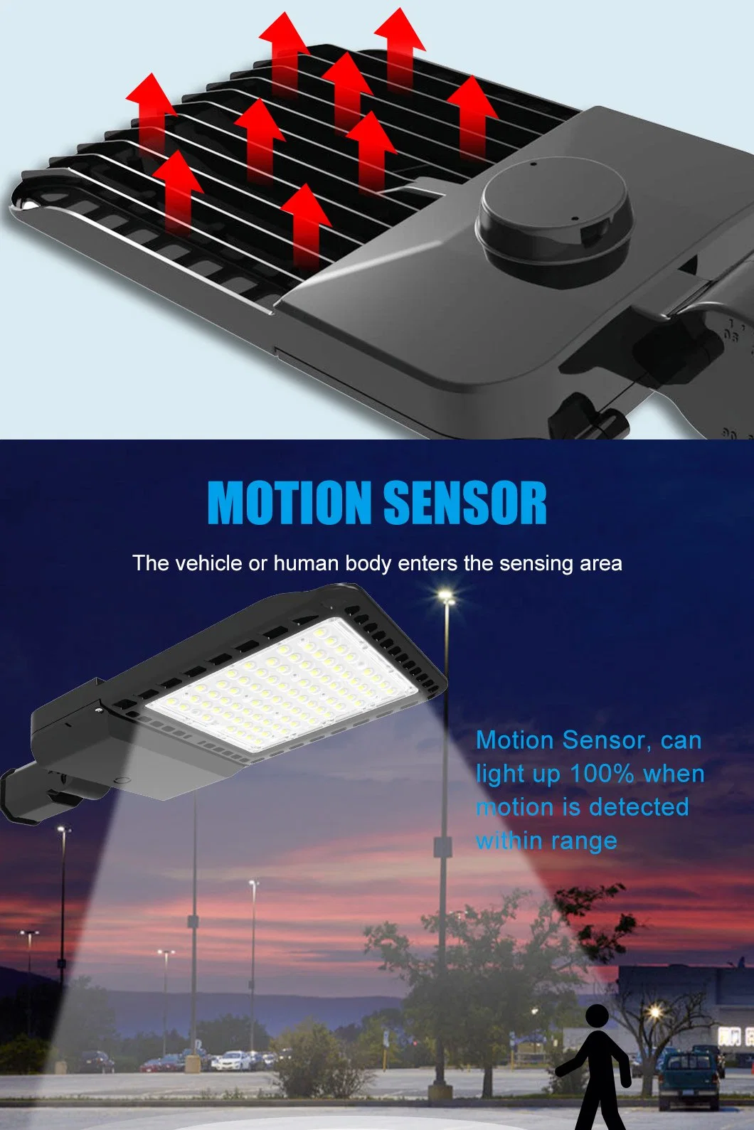 Commercial LED Parking Lot Lights LED Shoebox Outdoor Area Street Lighting