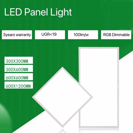Grand plafonnier LED 600x600, Tuya RGB, panneau lumineux à intensité variable